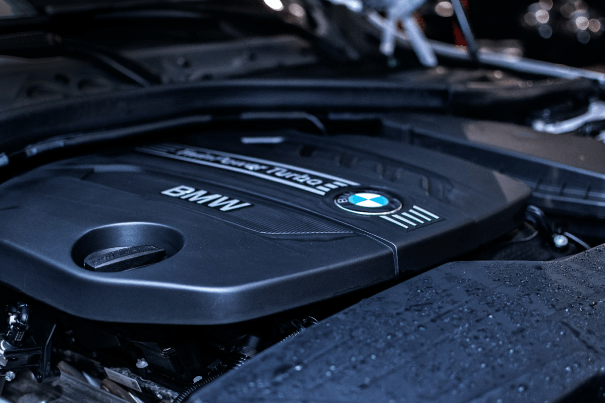 a BMW engine